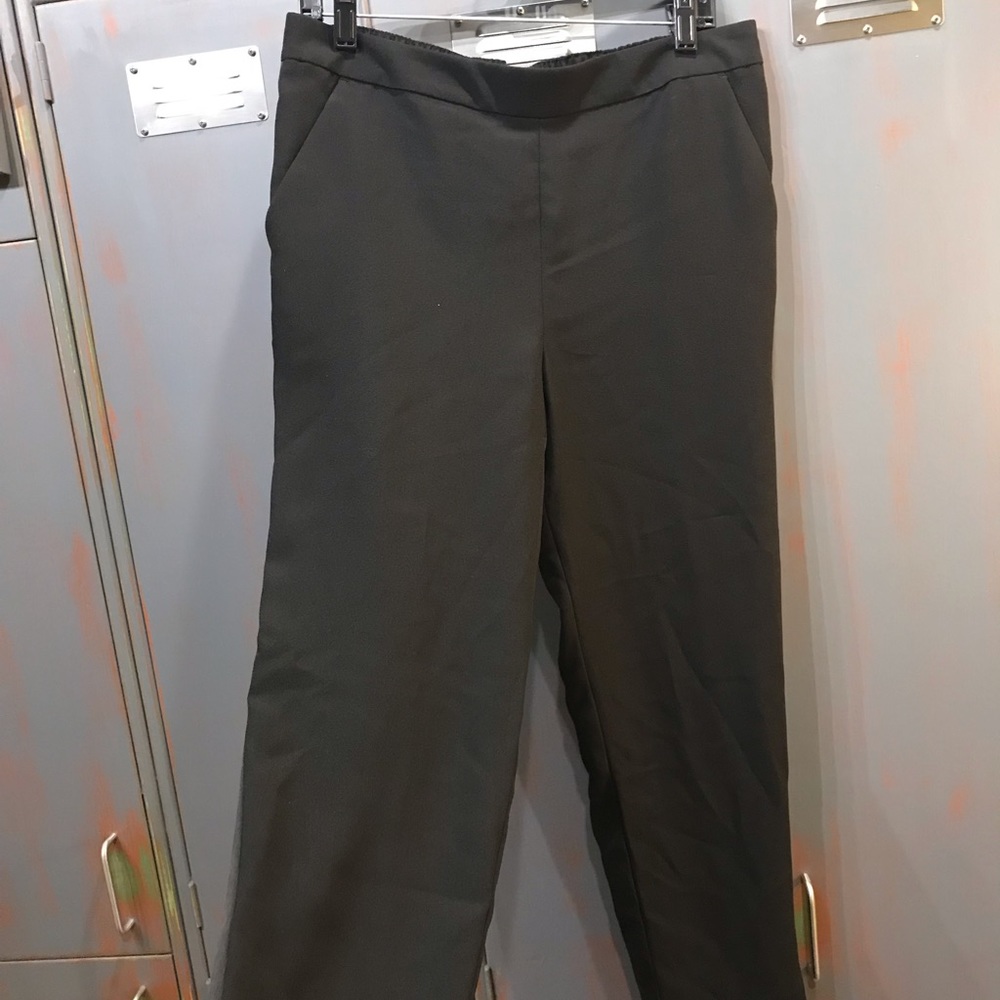 Express black dress pants ankle cropped
